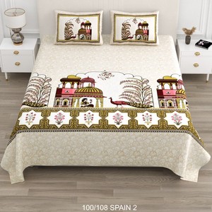 Beautiful Bird Printed <b>Quilt</b> Set Pink White Floral Pattern Breathable Cotton Filling All Season Home Hotel Use Handmade <b>Bedding</b> - Product Image 1