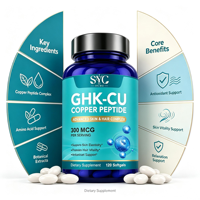 SYC BIO GHK-CU Peptide de Cuivre 300 mcg Formule Premium Gélules Molles 120 Gélules Marque Privée OEM ODM Prix Usine Vente en Gros