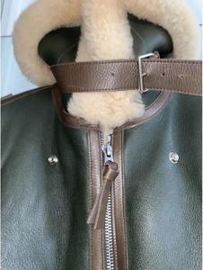 Tailor Made Customized Color Women's <b>Shearling</b> Sheepskin Genuine Leather <b>Bomber</b> <b>Jacket</b> Handcrafted RAF Dyed Quick Dry - Product Image 3