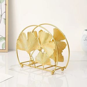 Elegante Servilletero de Mesa, Organizador de Servilletas de Metal Dorado, Exhibición Decorativa para Cocina y Comedor, Decoración para el Hogar, Hotel, Cafetería - Product Image 5