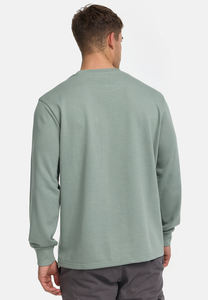 Sweat-shirts surdimensionnés de qualité supérieure 100% coton, services OEM, impression personnalisée, style vintage, col rond, pour hommes - Product Image 2