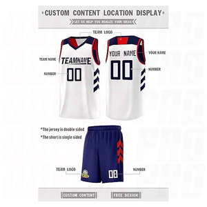 Vêtements de sport réversibles pour garçons, maillot de basket-ball personnalisé, respirant, ensemble d'uniformes de basket-ball par sublimation, nom et numéro OEM - Product Image 2