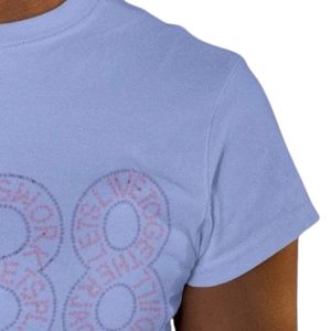 เสื้อยืดแขนสั้นพิมพ์ลายกราฟิกสีฟ้าอ่อนสำหรับผู้หญิง รุ่นปี 1938 คอกลม สวมใส่สบาย แฟชั่นทันสมัย เหมาะสำหรับใส่ทุกวันในช่วงฤดูร้อน - Product Image 5