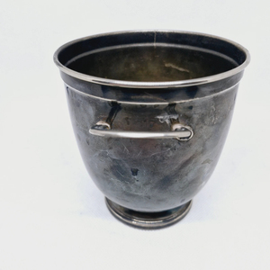 Modern Stainless Steel <b>Ice</b> Bucket Grery Color Handle Insulated Round <b>Cooler</b> for Party Beverage Tub Minimalist Design Supplies - Product Image 1