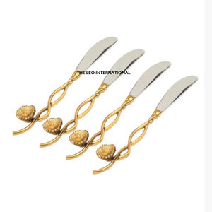 Easy Top Silver Plated Spoon Cutlery Set Aluminum Metal Modern Mirrored Steel <b>Flatware</b> Set Cutlery Set - Product Image 4