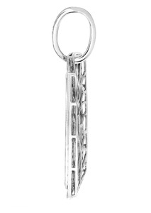 <b>Custom</b> 925 Silver Hip Hop Pendant Iced Street Fashion Design Diamond Moissanite Baguette Silver Plated Fine Pendant - Product Image 2