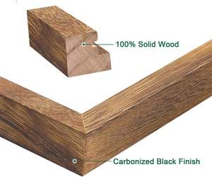 Wooden Rectangular Table-Top & <b>Wall</b> Hanging Photo <b>Frame</b> | Solid Wood Picture <b>Frame</b> for Table Decor, <b>Wall</b> Decor, Office & Home - Product Image 3