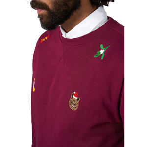 Sweat-shirt pour homme de haute qualité, dernier design, avec broderie, en coton molletonné, durable, respirant, pour l'hiver - Product Image 3