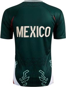 Mexico National Team Jersey Green <b>Red</b> White Moisture-Wicking Quick-Dry Durable Snag-Resistant High-Definition Print - Product Image 6
