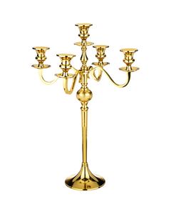 เชิงเทียนอะลูมิเนียมสีทองแบบลอยตัว ดีไซน์ทันสมัย เป็นมิตรกับสิ่งแวดล้อม เหมาะสำหรับตกแต่งบ้านและงานแต่งงาน ขนาดสั่งทำได้ ขายส่ง - Product Image 1