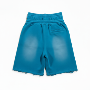 Shorts d'été pour hommes en coton 100% sportifs, taille mi-haute, couleur unie, délavés, séchage rapide, respirants et épais – Vente en gros - Product Image 3