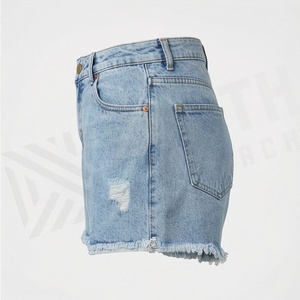 Pantalones Cortos de Mezclilla para Mujer, Estilo Urbano, Moda Nueva, Artículo en Línea, Ropa de Verano de Primera Calidad, Color Personalizado - Product Image 3