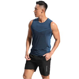 <b>Men's</b> Breathable Quick Dry Gym Tank Top <b>for</b> Bodybuilding & Workout-Polyester/Cotton Casual Sleeveless Fitness Clothing - Product Image 5