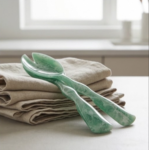 RESIN SERVING SPOON-GREEN-Luxury Gold Flatware <b>Set</b> Small <b>Ice</b> <b>Cream</b> Spoons Dessert Cutlery <b>Set</b> for Restaurant & Cafe. - Product Image 4