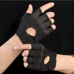 Guantes de Medio Dedo Transpirables y Ligeros de Seda de Hielo, Antideslizantes, para Gimnasio, Ciclismo y Levantamiento de Pesas, Unisex - Product Image 1
