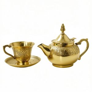 Traditional Handcrafted Brass <b>Tea</b> <b>Kettle</b> Antique Style Water Pot for Home Kitchen & Gifting At Wholesale Export Global Price - Product Image 1