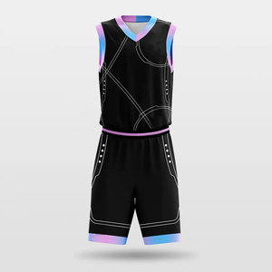 Custom Made Unisex Basketball Uniform OEM Custom Printed 100% Polyester Quick Dry Breathable Anti-Bacterial Plus Size Sleeveless - Product Image 1