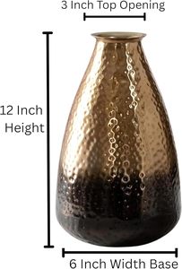 แจกันดอกไม้อะลูมิเนียมคุณภาพสูงรักษ์โลก ตกแต่งบ้านอย่างมีสไตล์ น้ำหนักเบา ทนทาน ดีไซน์หรูหราสำหรับวางกลางโต๊ะ - Product Image 2