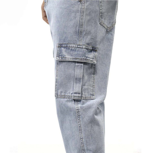 <b>Men</b> Denim Pants <b>Men</b> Straight Stylish Denim Pant <b>Men</b> Street Wear <b>Stretch</b> High Quality Custom Logo Printing Denim Pant OEM ODM - Product Image 3