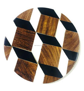 Sous-verre classique de luxe fait main en os incrusté, écologique, pour tasses à thé et bière – Exportation mondiale Falak - Product Image 1