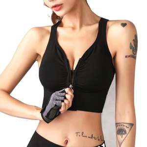 Seamless Yoga Back Sports <b>Bra</b> High Impact Shockproof Gathered Comfortable Breathable Workout Fitness Yoga Plus Size Sports <b>Bra</b> - Product Image 5