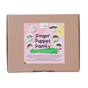 Juego de Marionetas de Dedo de Felpa Premium PO, Lindas Marionetas Familiares, Suaves, Seguras, Creativas, Educativas, Hechas a Mano en Indonesia - Product Image 1