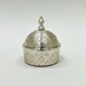 Bol en métal avec couvercle en verre, finition argentée, hermétique, design moderne, pour servir les aliments, offrir en cadeau, en gros, de chez White Royals - Product Image 3