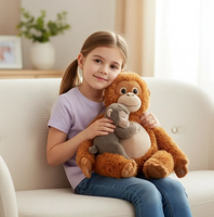 Produits de dropshipping 2026 : Peluche singe animal de dessin animé très populaire, jouet pour enfants, cadeau de Noël, agent de dropshipping