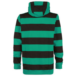Sweat-shirt unisexe à capuche rayé 100% coton, coupe classique, pull décontracté avec poche, sweat-shirt en coton tricoté pour l'automne - Product Image 6