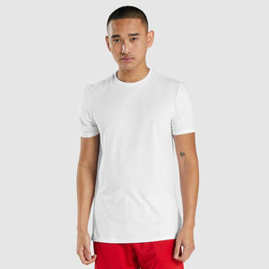 Service ODM, t-shirts personnalisés de haute qualité, 100% coton épais, logo brodé, col rond, t-shirts personnalisés, tissu tricoté uni - Product Image 1