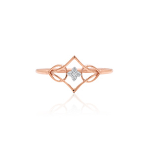 Anillo de diamantes naturales de 0.03 quilates de primera calidad, corte brillante redondo, color HI, claridad VS SI, oro rosa, joyería fina para compromiso y boda. - Product Image 5