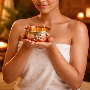 ชามทองแดงชิโรดาฮาราแบบอายุรเวท รักษาสิ่งแวดล้อม เป็นธรรมชาติ 100% สำหรับการบำบัดปัญชาการ์มา - อุปกรณ์สปาและผลิตภัณฑ์เพื่อสุขภาพ - Product Image 1