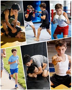 Pantalones cortos MMA para hombre, con estampado, cintura elástica, para entrenamiento en gimnasio, kickboxing, ligeros, de secado rápido, coloridos, para artes marciales mixtas. - Product Image 3