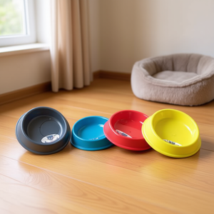 Bol pour animaux de compagnie Yommy 15 cm, plat de nourriture pour chien et chat en plastique coloré - Product Image 2