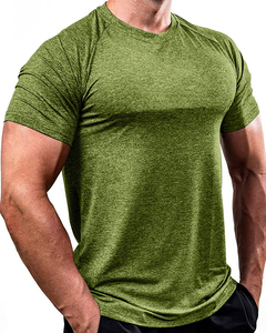 T-shirt homme uni pas cher 100% polyester à séchage rapide, impression par sublimation personnalisée avec logo, t-shirt sport unisexe pour homme - Product Image 6