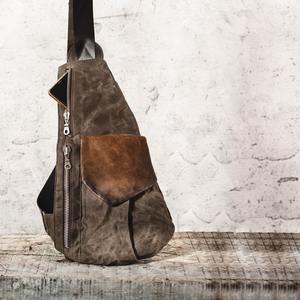 Sac bandoulière en cuir et toile de qualité supérieure, sac de voyage, sac de randonnée, sac messager, vente en gros, mode, fermeture éclair étanche LCSB-0022 - Product Image 1