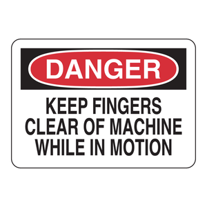 Señal de Seguridad Brady Danger Machine para Prevenir Entorses de Dedos en Instalaciones Industriales - Product Image 2