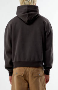 Premium Quality Dark Brown <b>NY</b> Raw Applique Full Zip Unisex <b>Hoodie</b> Breathable Cotton Blended Streetwear Distrust <b>Hoodie</b> For Men - Product Image 6