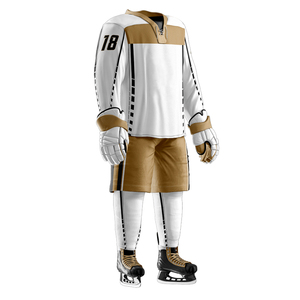 Uniforme de Hockey sobre Hielo para Hombre, Ropa Deportiva Transpirable, Ligera, de Poliéster de Alta Calidad, Conjuntos de Uniformes de Hockey sobre Hielo Estilo OEM - Product Image 3
