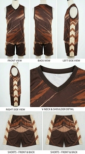 Custom Printed Basketball Training Jersey and Shorts - Product Image 5