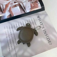 Mini sac artisanal original en cuir véritable motif tortue, couleur personnalisable, design anime, écologique, accessoire unique pour voiture