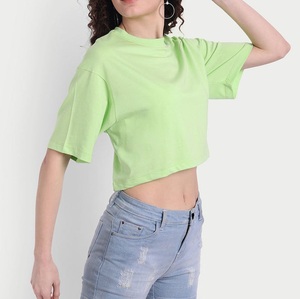 Camiseta Corta de Verano para Mujer, Informal, Transpirable, 100% Algodón, Manga Corta, Ajuste Cómodo - Product Image 3
