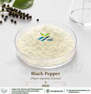 HGO Suministro Directo de Fábrica de Pimienta Negra Natural Pura (Piper nigrum) Extracto (Grado Alimenticio) Piperina 65% (Extracto Estandarizado) - Product Image 1