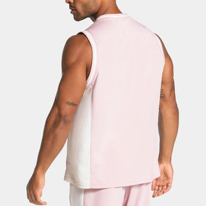 Side Cut Off Design Sleeveless Muscle Fit Custom Color Anti-Shrink <b>Longline</b> Curved Hem Tank <b>Top</b> Streetwear Outdoor Fashion - Product Image 2