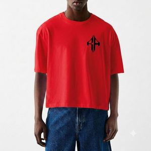 Camiseta Casual de Algodón 100% para Hombre, de Primera Calidad, Corte Holgado, con Logotipo Personalizado Serigrafiado, Color Azul Marino, de Secado Rápido, Cuello Redondo - Product Image 4