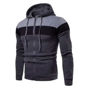 Sweat à capuche pour homme, noir, vert, rouge, à blocs de couleur, en polaire 100% coton, avec logo sur le devant, style décontracté, vêtements d'automne - Product Image 4