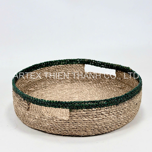 Nouvel Arrivage Plateau de Service Tressé en Jonc de Mer Naturel pour Décoration Intérieure, Exportation OEM du Vietnam - Product Image 1