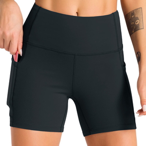 Pantalones cortos de yoga con spandex flexible para mujer - Product Image 2