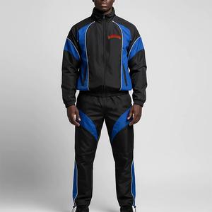 OEM <b>Mens</b> Branded Wholesale Windbreaker Bomber Hood <b>Summer</b> <b>Jackets</b> <b>Lightweight</b> Knitted Fabric Front Logo Match Shorts and Pants - Product Image 1