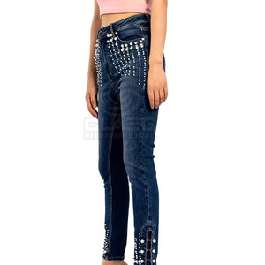 Jeans en denim pour femme, coupe skinny, décontractés, de haute qualité, doux, personnalisables, service OEM - Product Image 6